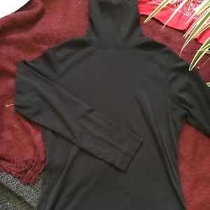 Duluth Trading Company black turtleneck